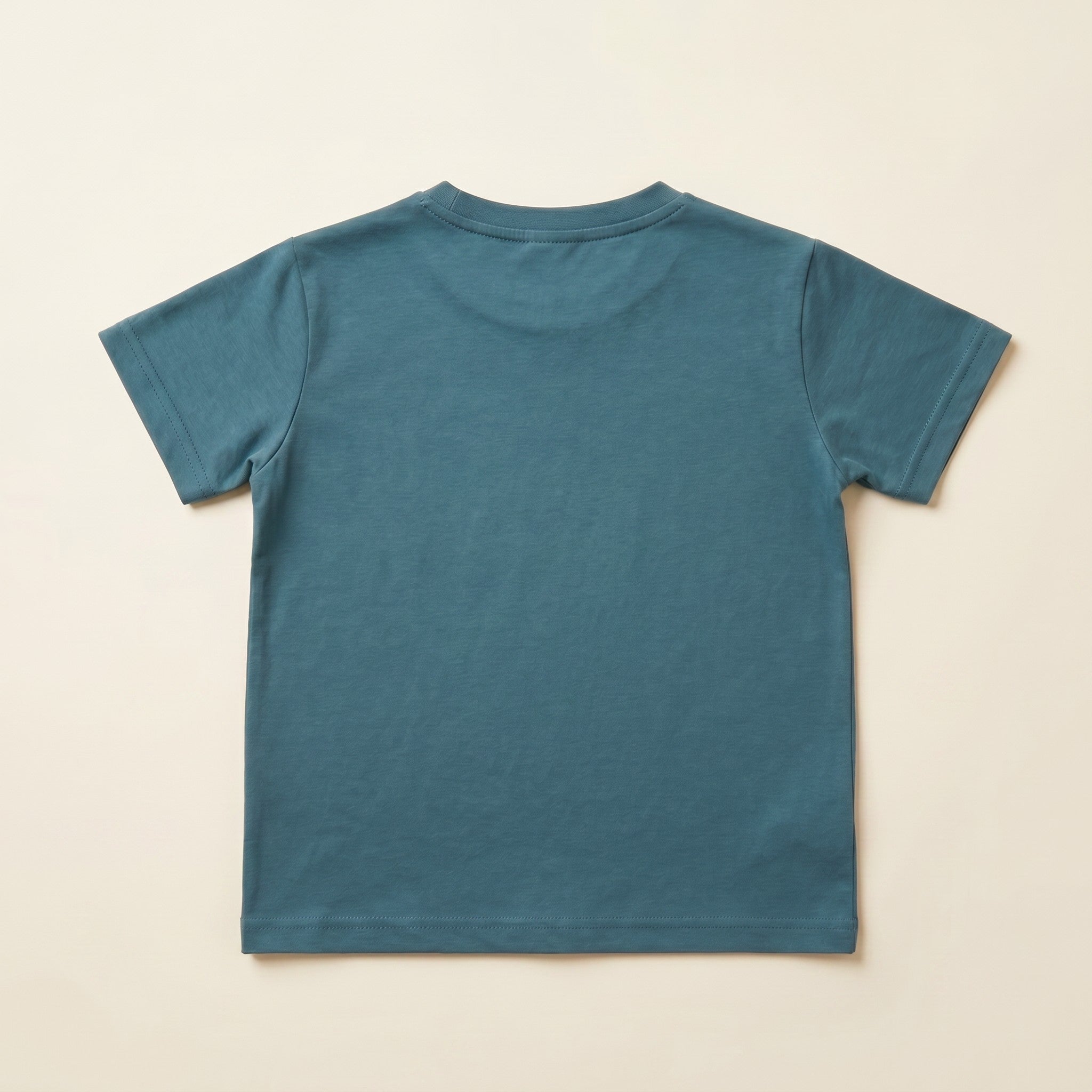 Stegosaurus Graphic Teal Blue Cotton T-Shirt for Kids
