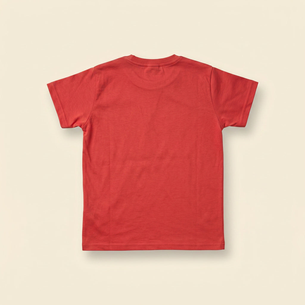 Mickey Mouse Red Graphic Cotton T-Shirt for Kids
