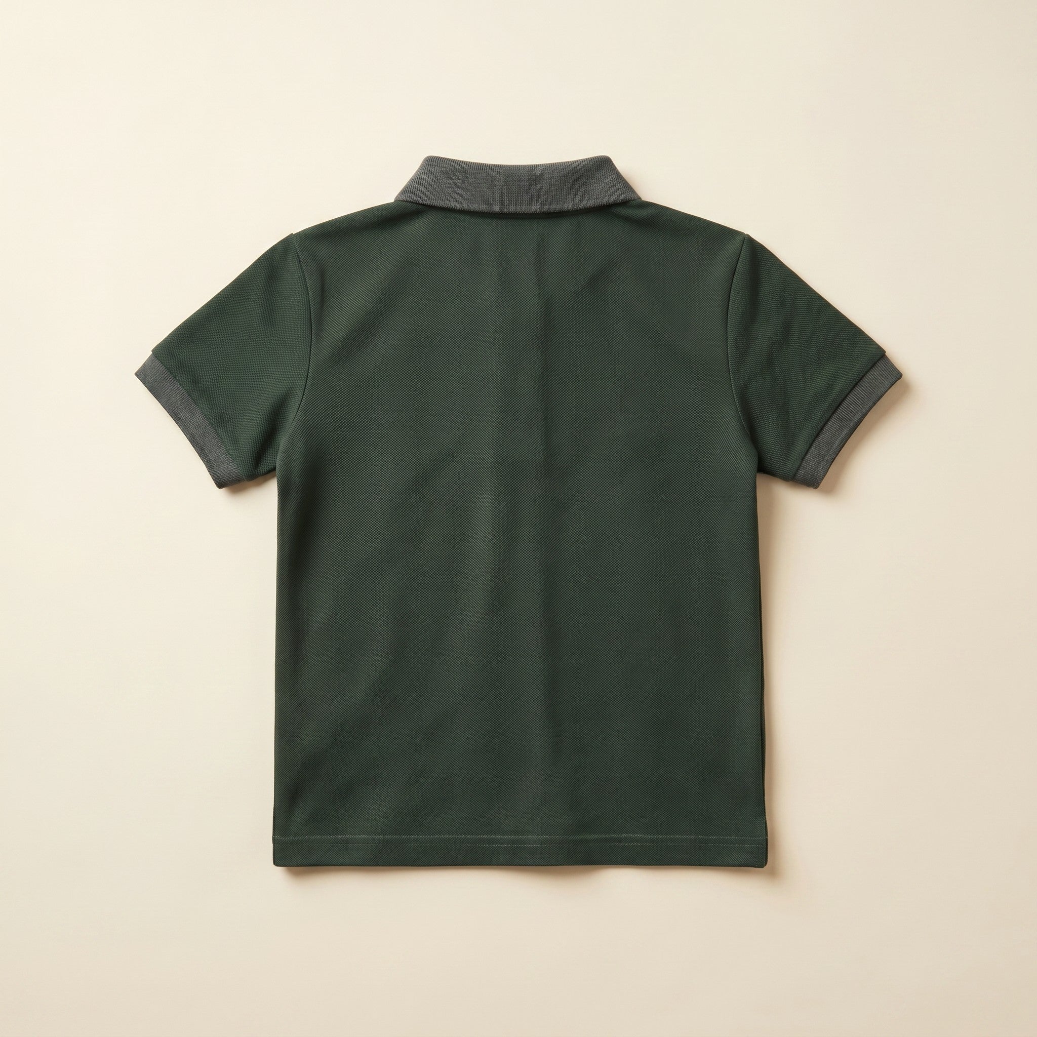 Deep Green Cotton Polo Shirt for Kids
