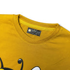 The Learning Bee Tee Mustard Graphic Cotton T-Shirt for Kids