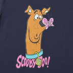 Scooby-Doo Navy Blue Graphic Cotton T-Shirt for Kids