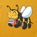 The Learning Bee Tee Mustard Graphic Cotton T-Shirt for Kids