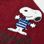 Maroon Peanut Cotton T-Shirt for Kids
