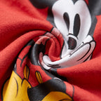 Mickey Mouse Red Graphic Cotton T-Shirt for Kids
