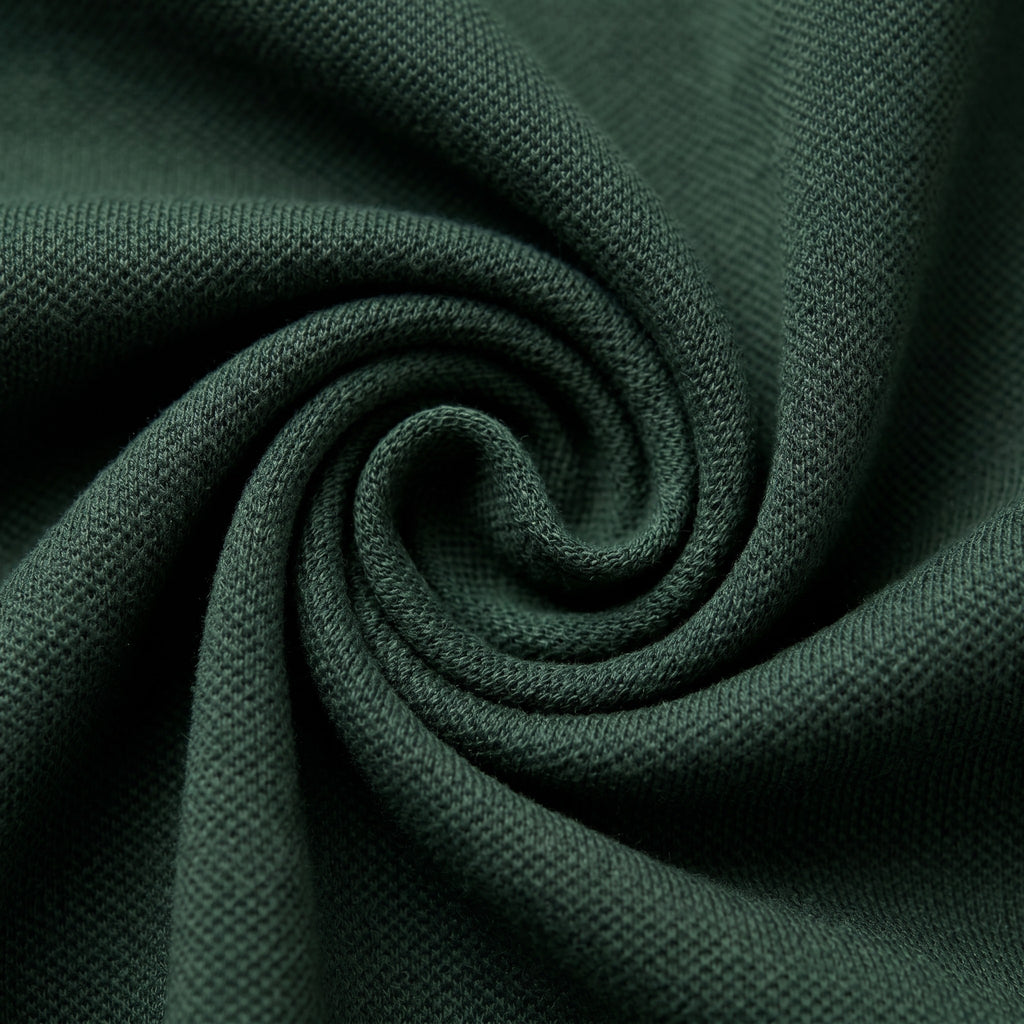 Deep Green Cotton Polo Shirt for Kids