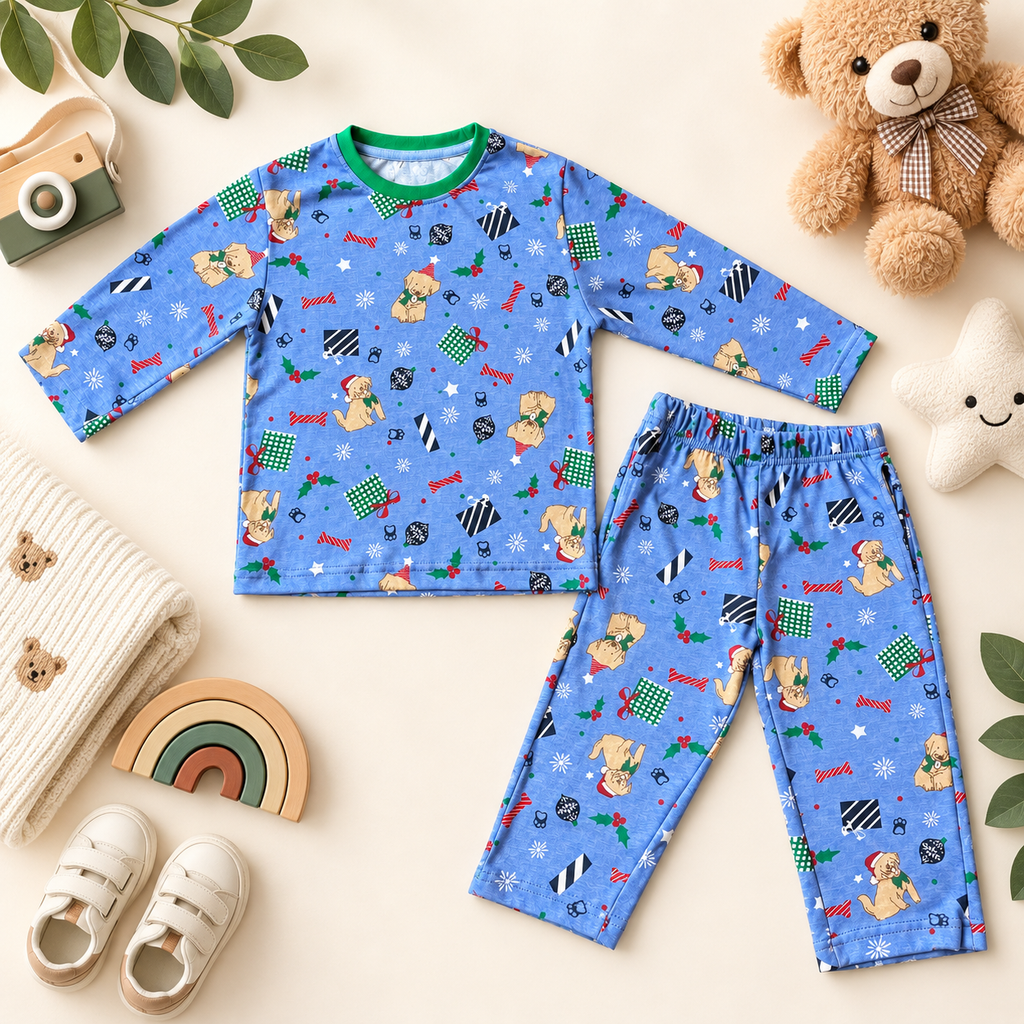 Snowflakes & Candy Canes Pajama Set