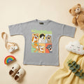 Heather Grey Jungle Book Graphic Cotton T-Shirt for Kids