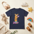 Scooby-Doo Navy Blue Graphic Cotton T-Shirt for Kids