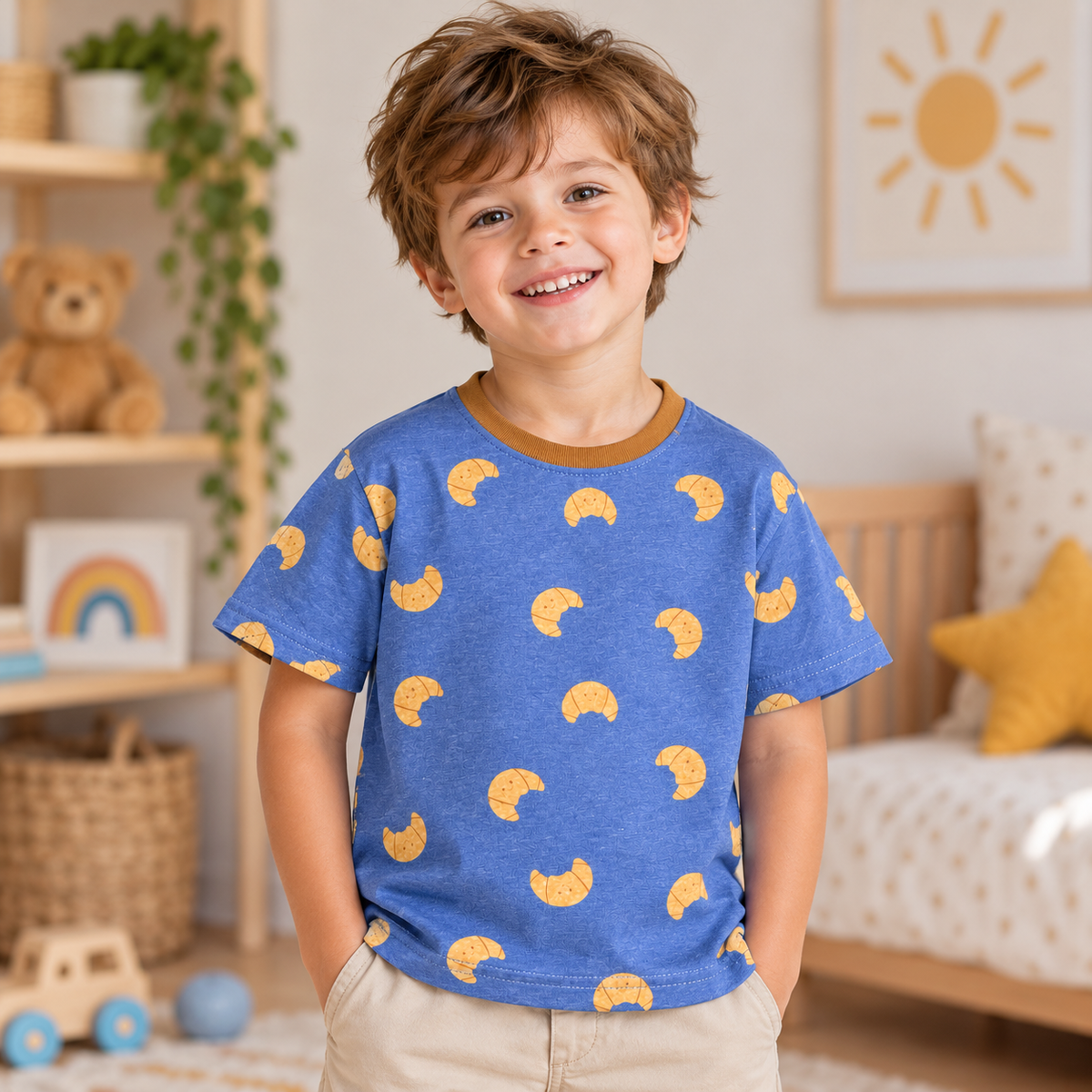 Croissant Club Tee for Kids