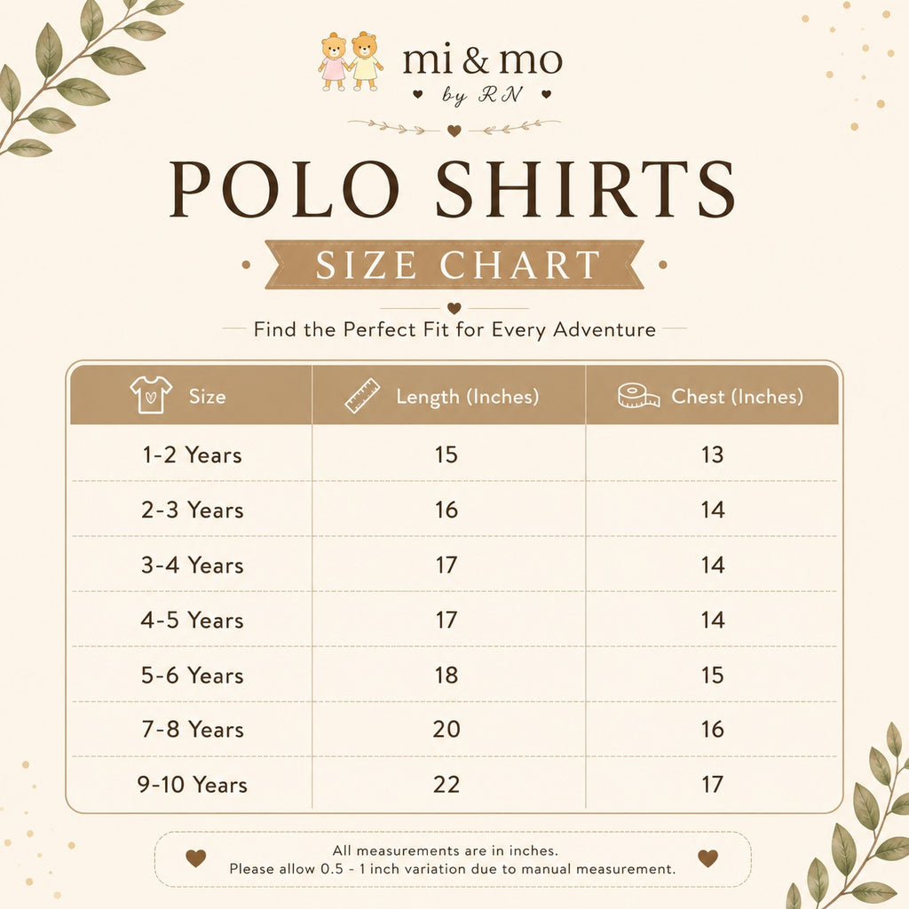 Dreamy Caramel Brown Cotton Polo Shirt for Kids